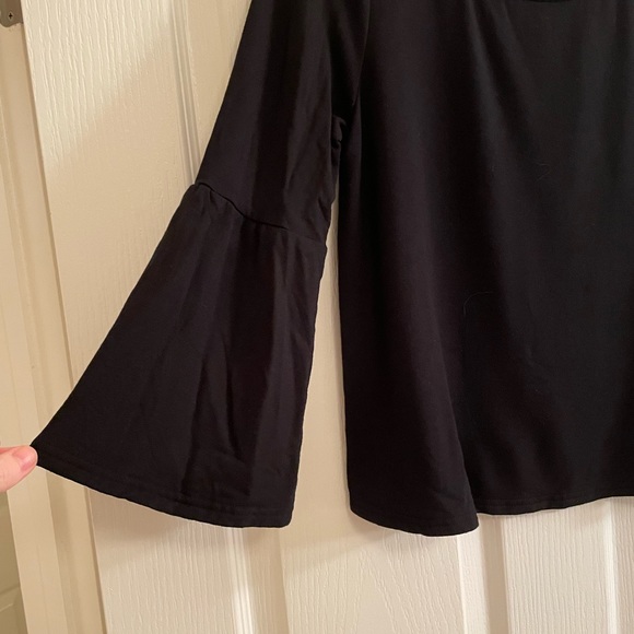 BB DAKOTA Bell Flare Pull Over Sweater in Black - Picture 9 of 13